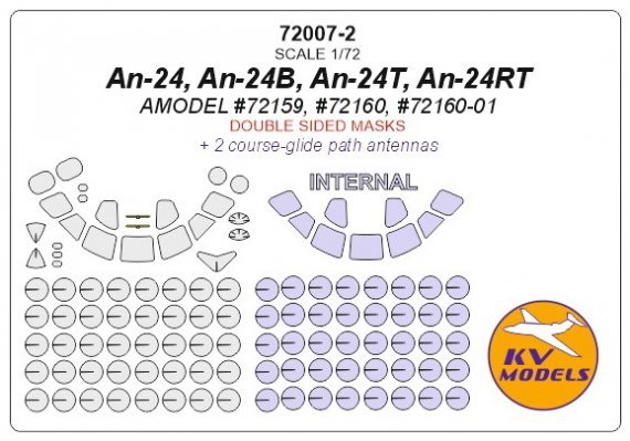 1/72 Antonov An-24 Double-sided masks