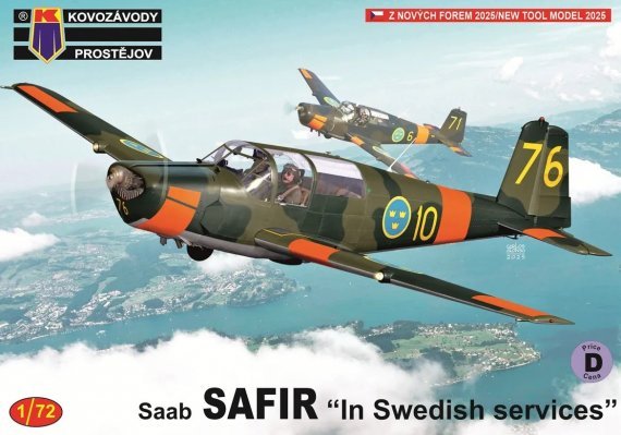 KP 1/72 SAAB Safir Servizio Svedese 4 mimetismi