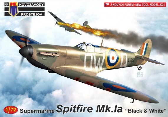 1/72 Supermarine Spitfire Mk.IA Black & White new tool