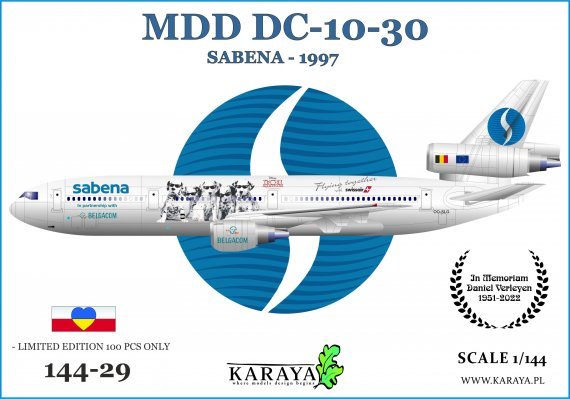 1/144 McDonnell-Douglas DC-10-30 Sabena 1997