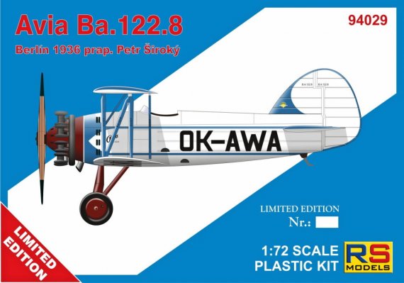 1/72 Avia Ba.122 OK-AWA Berlin 1936 Petr Siroky