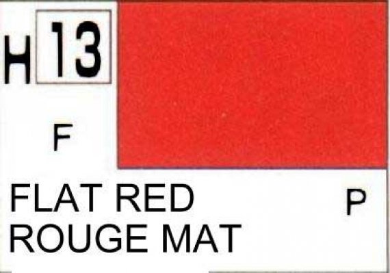 H013 Flat Red / Rouge mat (F)