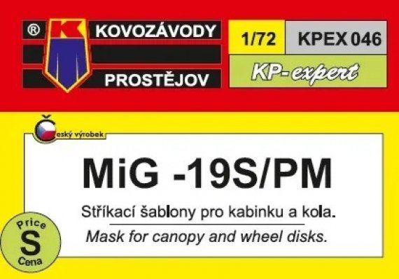 1/72 Canopy & wheel mask MiG-19S/PM