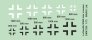 Mark I 1/72 D�cals Croix Luftwaffe WWII Tardives