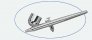 Badger 100 A�rographe T�te Fine Godet Gravit� Large