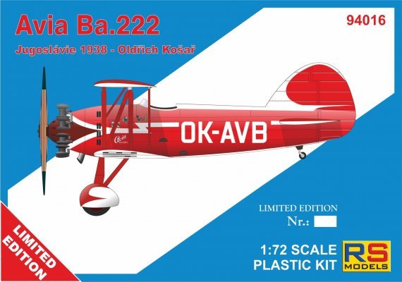 1/72 Avia Ba.222 1 decal v. for Czechoslovakia RP+PE
