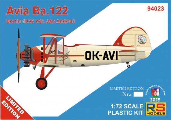 1/72 Avia Ba.122 Berlin 1936 mjr. Jan Ambrus