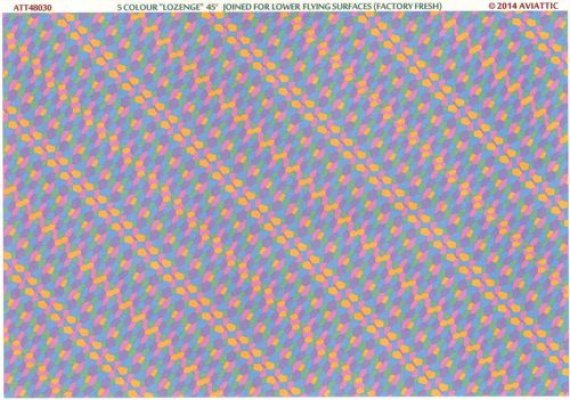 1/48 5 colour lozenge 45 degree joined for lower flying surf