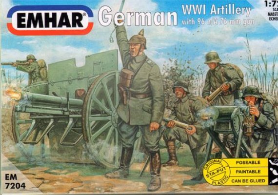 1/72 WWI German Artillery & 76mm cannon