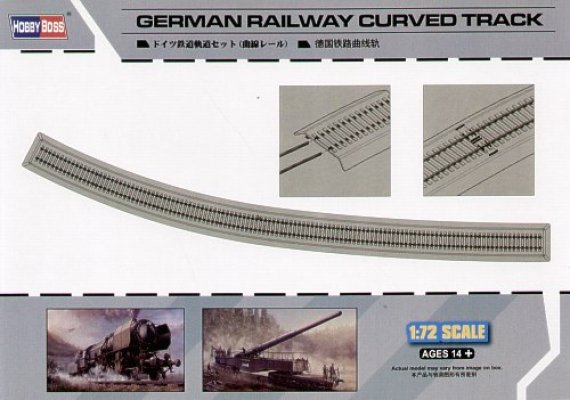 1/72 German Curved railway Track