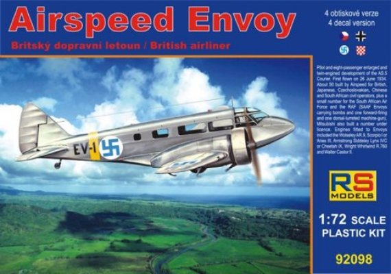 1/72 Airspeed AS.6 Envoy (Finnish, Luftwaffe,Croatian)