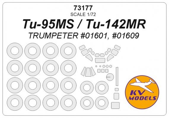 1/72 Tu-95MS / Tu-142MR masks for Trumpeter