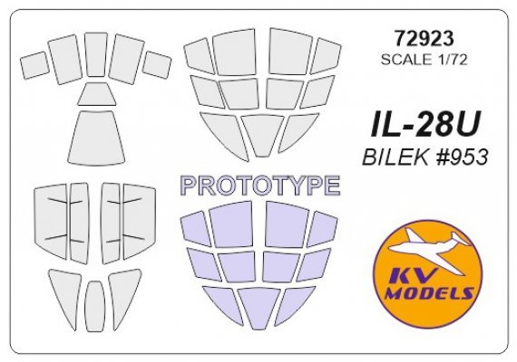1/72 Ilyushin IL-28U mask