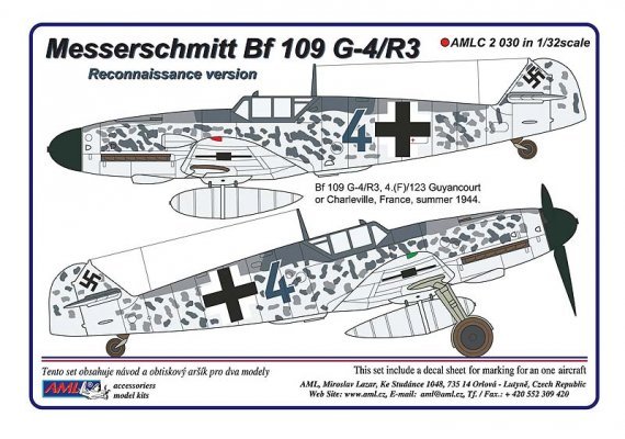 1/32 Messerschmitt Bf-109G-4/R3 reconnaissance version Aufklrer