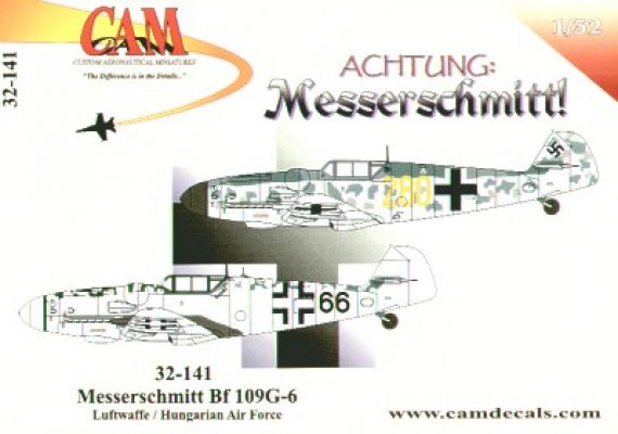 Cam Decals Messerschmitt Bf-109G-6 Ungarisch 1944 1/32