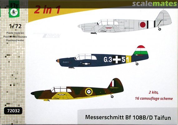 1/72 Messerschmitt Bf 108B/D Taifun  double kit