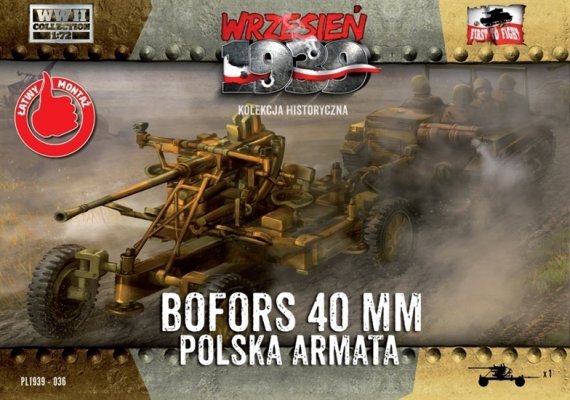 1/72 Polish anti-aircraft gun BOFORS 40mm
