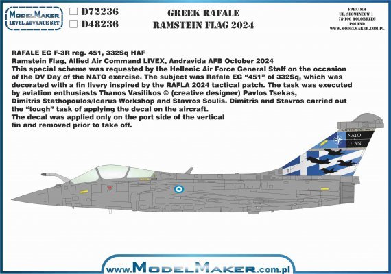 1/72 Greek Dassault Rafale Ramstein Flag 2024