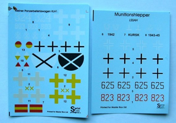 1/35 Kleiner Panzerbefehlswagen KLA1 (decals)
