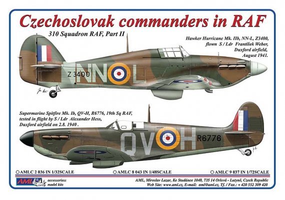 1/72 Czechoslovak commanders in Raf