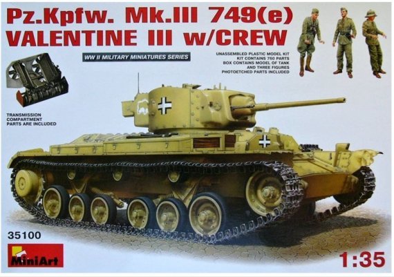 1/35 Pz.Kpfw. Mk.III 749(e) VALENTINE III w/ crew
