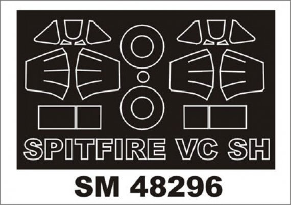 Montex 1/48 Spitfire Mk.VC Masques Cadre Cockpit