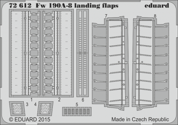 1/72 Focke-Wulf Fw-190A-8 landing flaps