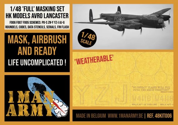 1ManArmy Mascherine Avro Lancaster B 1/48 Dambuster