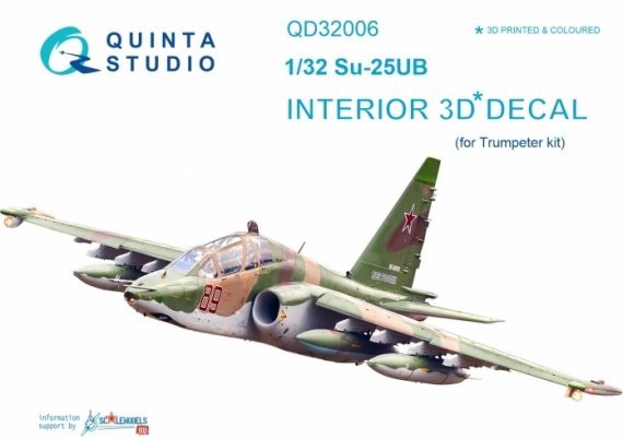 1/32 Sukhoi Su-25UB 3D-Printed & coloured Interior