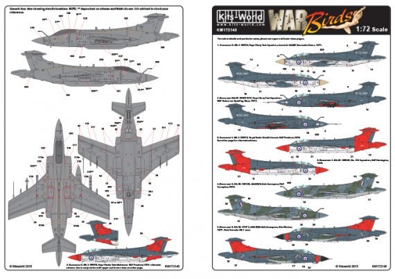 1/72 Royal Navy Blackburn Buccaneer S. Mk.2 decals