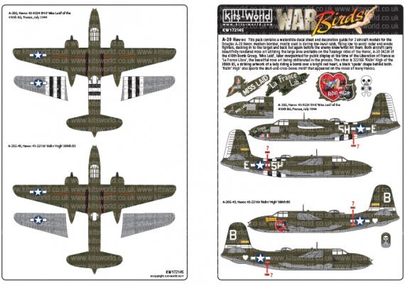 1/72 Douglas A-20 Havocs. A-20G