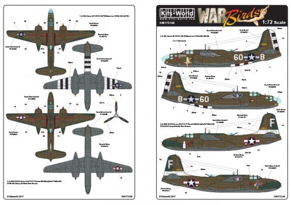 1/72 Douglas A-20J Havoc 43-10127, 43-9113