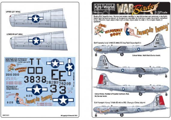 1/72 Boeing B-29 Superfortress 498th & 462nd BG