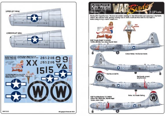 1/72 Boeing B-29 Superfortress Dinah Might 9th & 505th BG