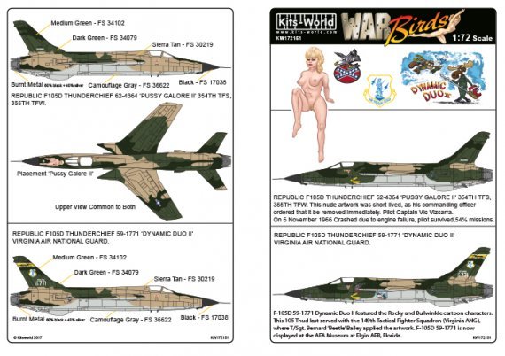1/72 F-105D Thunderchief Pussy Galore II, Dynamic Duo II