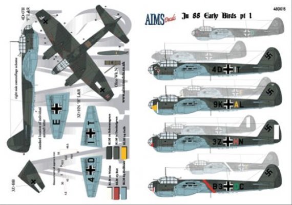 1/48 Junkers Ju 88 early versions