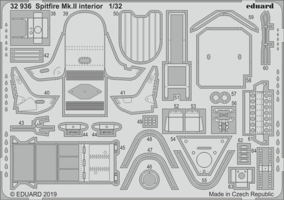 1/32 SET Spitfire Mk.II interior