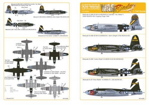 1/144 Martin B-26B Marauders B-26B-55-MA