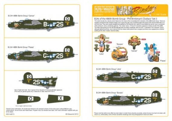 1/144 Consolidated B-24J Liberator Phil Brinkman's Zodiacs Pt 3