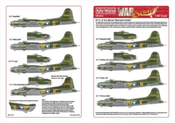 1/48 Scale This Kitsworld decal sheet covers some of the nose ar
