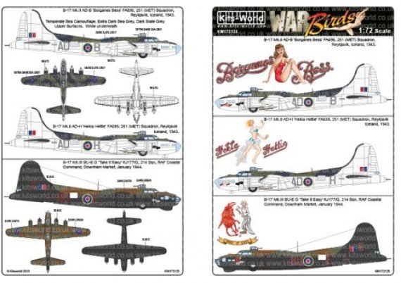 1/72 Scale B-17 Mk.II AD-B Borganes Bess