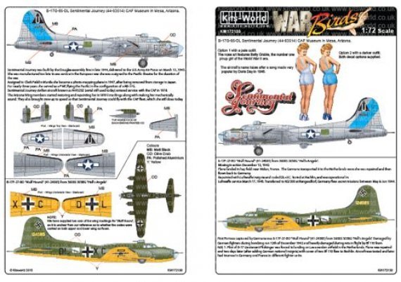 1/72 Boeing B-17G 44-83514 Sentimental Journey Commemorative