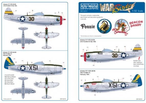 1/32 P-47 Thunderbolt  'Ponnie'  'Deacon Dandy'