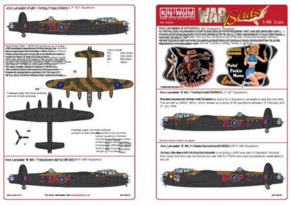 1/48 Avro Lancaster Bomber 'B' Mk I  427 (Lion) Squadron