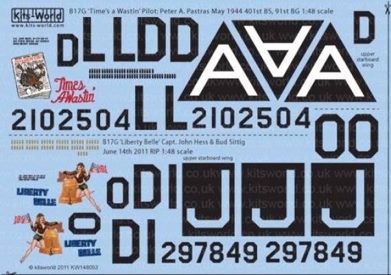 1/48 Boeing B-17G Flying Fortress 91st BG