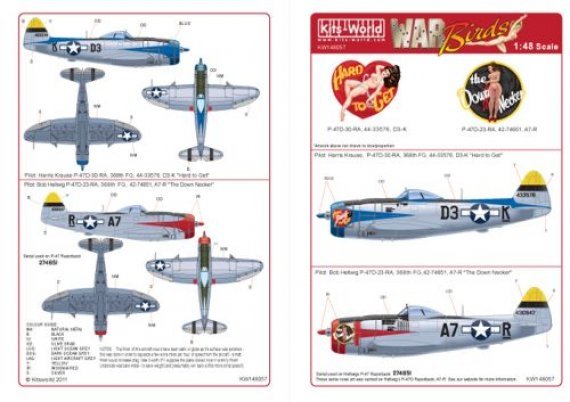 1/48 Republic P-47D Thunderbolt 368th FG 397th Fighter Squadron