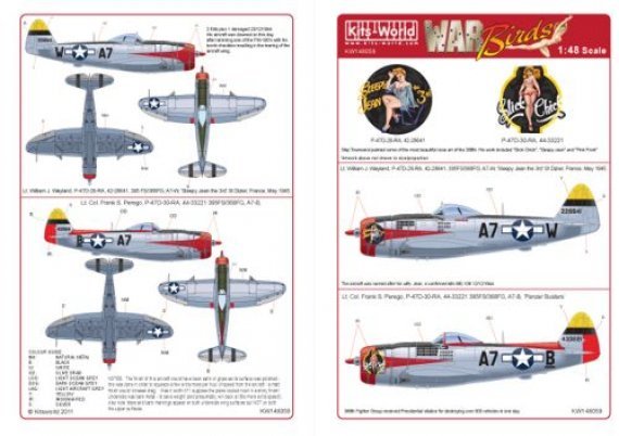1/48 Republic P-47D Thunderbolt 368th FG 395th Fighter Squadron