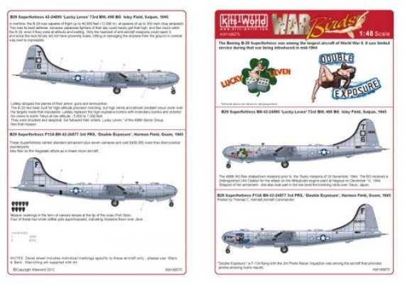 1/48 Boeing B-29 Superfortress  42-24895 'Lucky Leven'