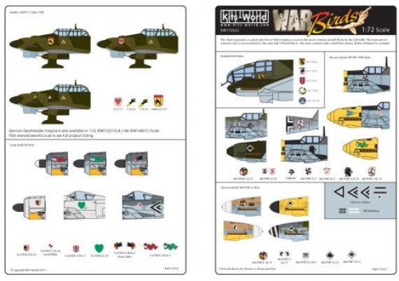 1/72 Luftwaffe Geschwader Insignia  26 Designs