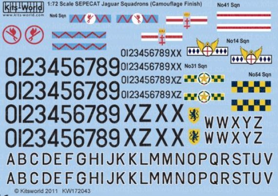 1/72 Sepecat Jaguar GR.1A 41, 14, 31, 6, 54 Squadron